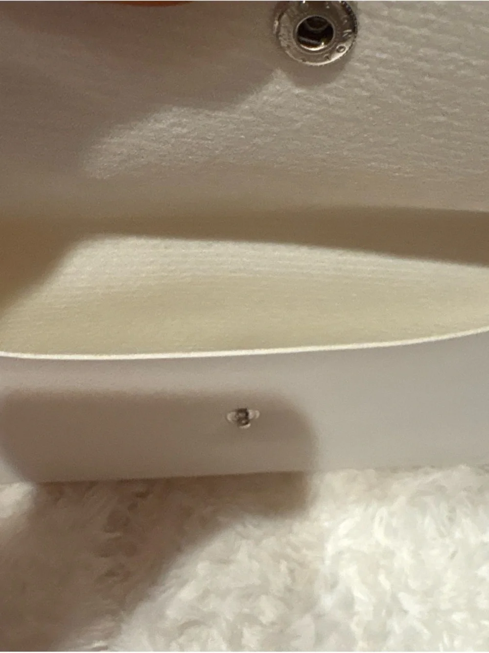 Cream Eye Brush Set with White Carry Pouch